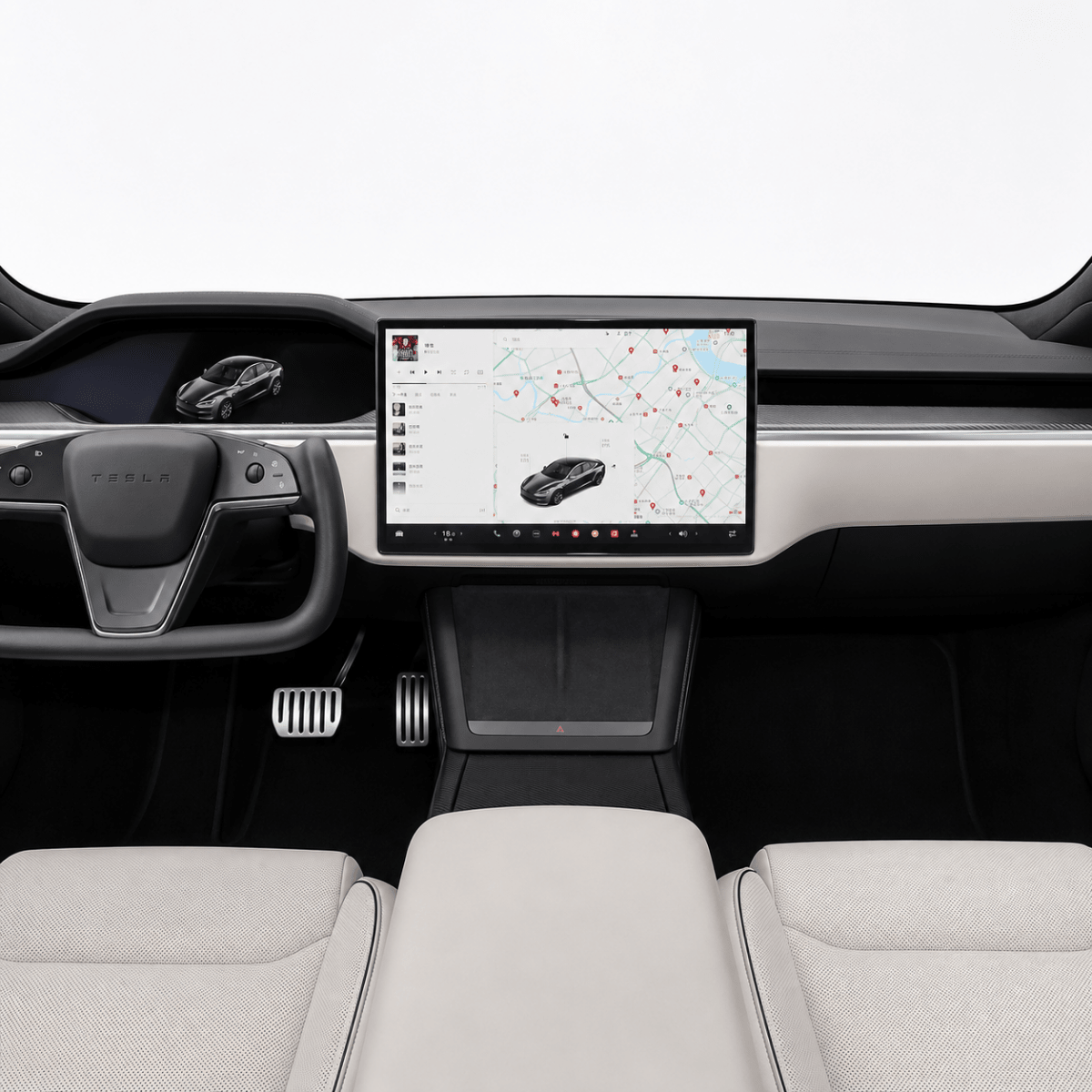 Tesla Model S Matte Anti-Glare Screen Protector | Tempered Glass - EV China Parts