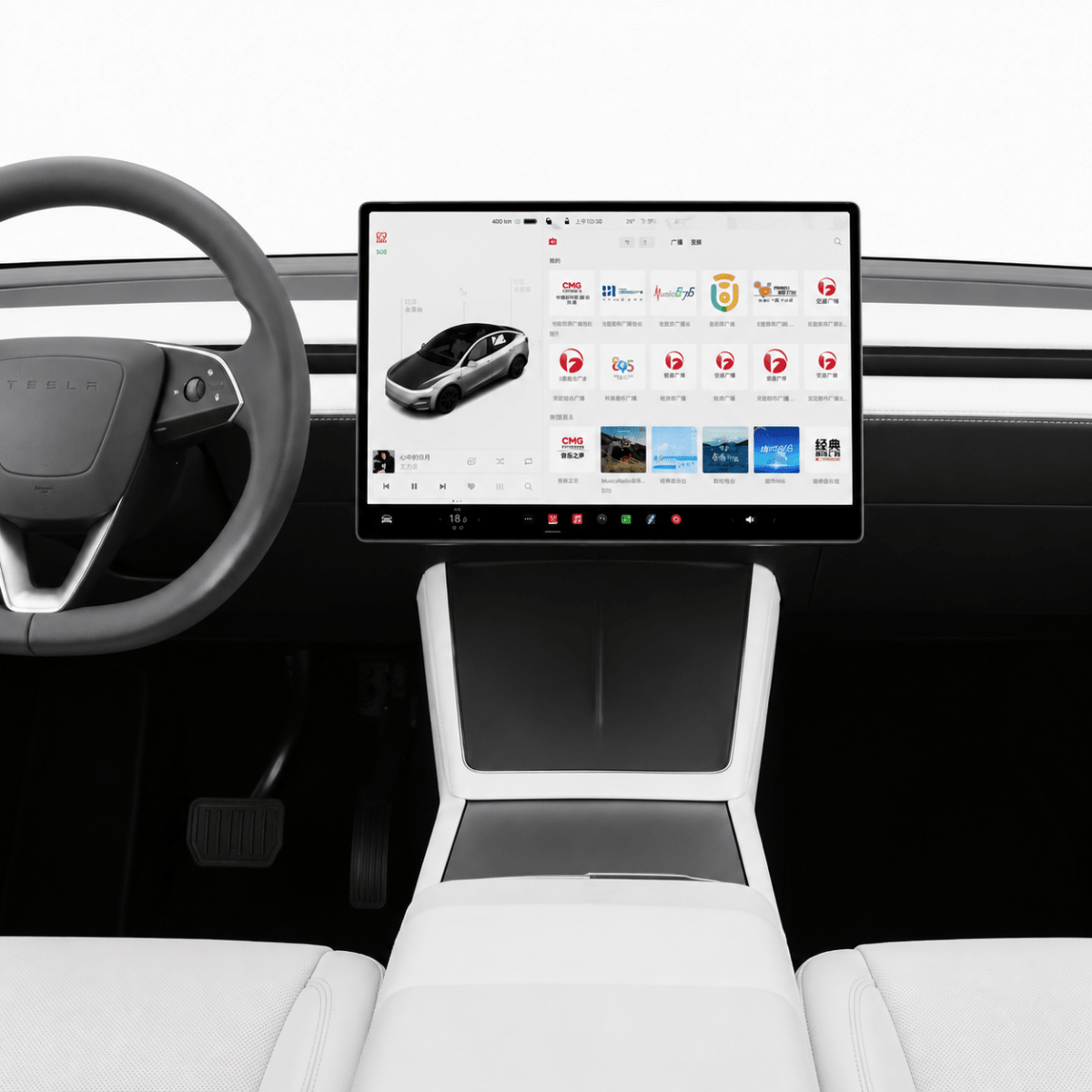 Tesla Model Y（2020-2024） Matte Anti-Glare Screen Protector | Tempered Glass - EV China Parts
